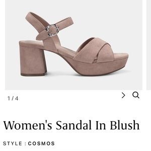 Cosmos Heel (Blush Suede)